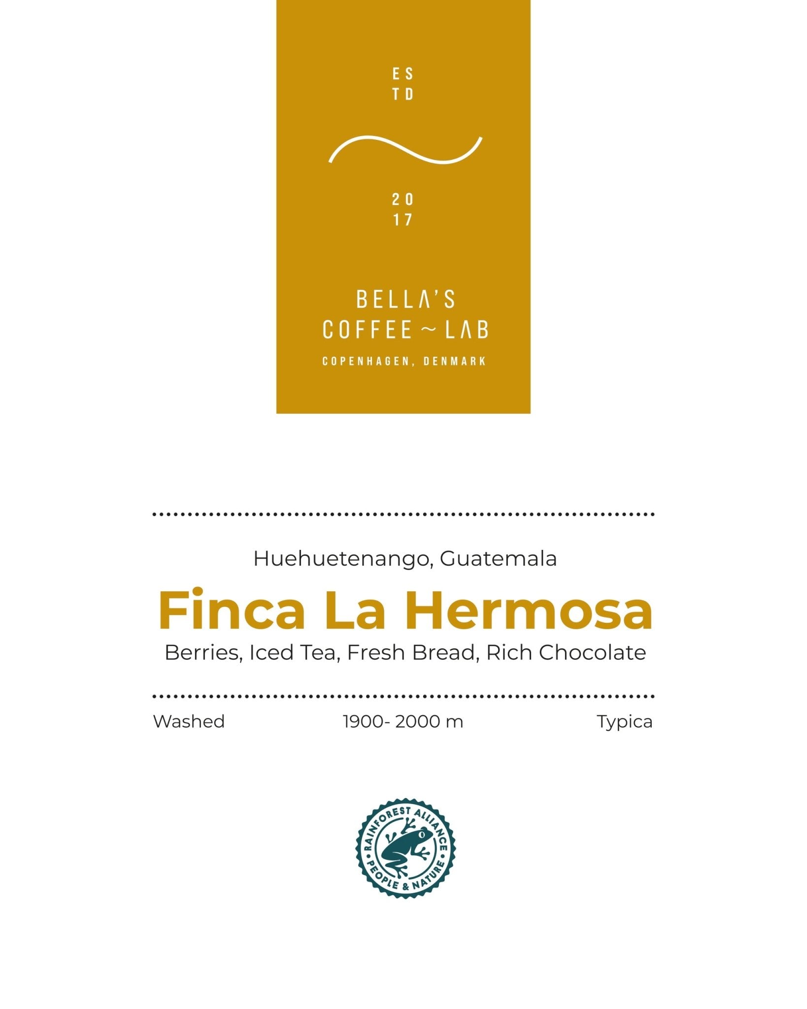 Guatemala Finca La Hermosa - Bellas Coffee Lab